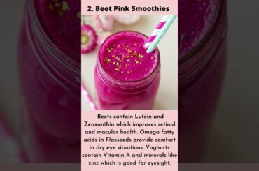 4 Smoothie Recipes For Eye Health #shorts