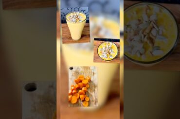 Easy healthy breakfast recipe carrot smoothie with nuts #recipe #healthy food #carrot  #smoothie