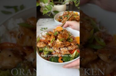 Orange Chicken Bowls #orangechicken #protein #healthydinner