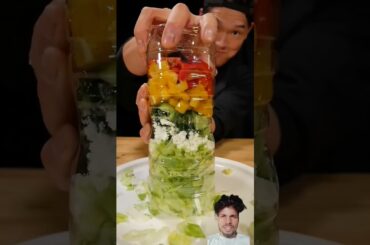 Make Healthy Salad Veggie #food #bayashi #cooking #salad #recipe #shorts #shortvideo @BayashiTV_