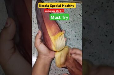Tasty & Healthy Vazhaipoo Stir Fry kerala special | poriyal | Easy Banana Flower Recipe #Shorts