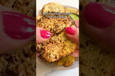 Cottage cheese chips are the ultimate snack recipe #cottagecheese #snacksrecipe