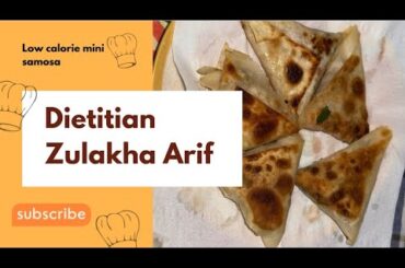 Low Calories Mini Samosa / Samosa recipe for weight loss / 50 kcals per samosa