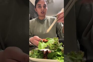 Fridge clean out type of dinner #lettucewraps #easydinner #healthydinner #lowcarb #cookingathome