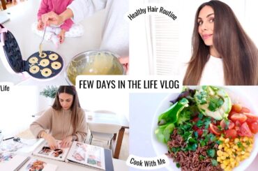 VLOG | Healthy Hair Routine, Self Love Habits, Meal Prep & Making Nalia's Baby Book | Annie Jaffrey