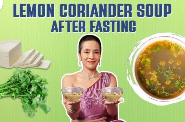 Vegetables Recipe for Weight Loss | Lemon Coriander Soup Recipes | Indian Fasting Diet by Richa