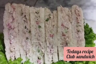 chicken club sandwich recipe / how to make club sandwich at home