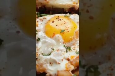 bread egg omelette recipe ASMR #asmr #shorts #youtubeshorts