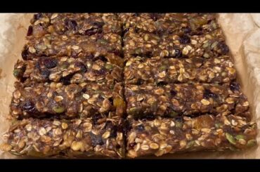 Best Homemade Protein Granola Bars with dates | Healthy Snack for Weight Loss & Kids