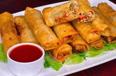 crispy chicken spring roll,Iftar Snacks |  Iftar Recipes | Ramadan Special Recipes | New Recipe
