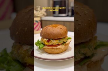 Healthy Paneer Patty Burger | #weightlossrecipe #dietrecipe