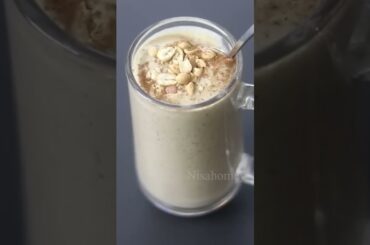 High Protein Oats Breakfast Smoothie Recipe - No Sugar | No Milk - Oats Smoothie For Weight Loss