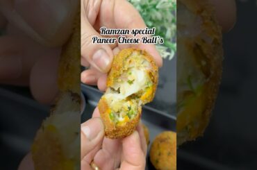 Ramzan recipes Paneer cheese balls || Paneer recipe #ramzan #paneer #paneercheeseballs #healthy