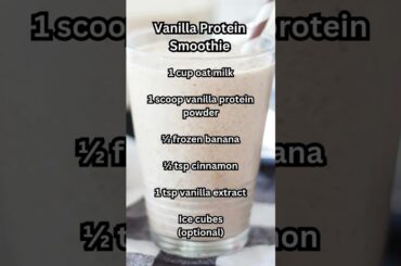 Easily Make The BEST Vanilla Protein Boost Smoothie At Home