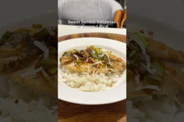 Coconut rice and fish #asmrcooking #asmrsounds #easyrecipe #coconutrice #fish #shortsviral #shorts