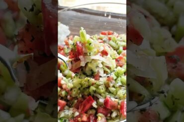 The Quickest, Healthiest Side Salad Ever! | Shirazi Salad #saladrecipe