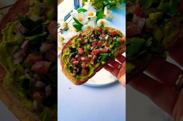 Trending Amazing Creamy Avocado Toast! #shorts #shortsfeed #avocado #health