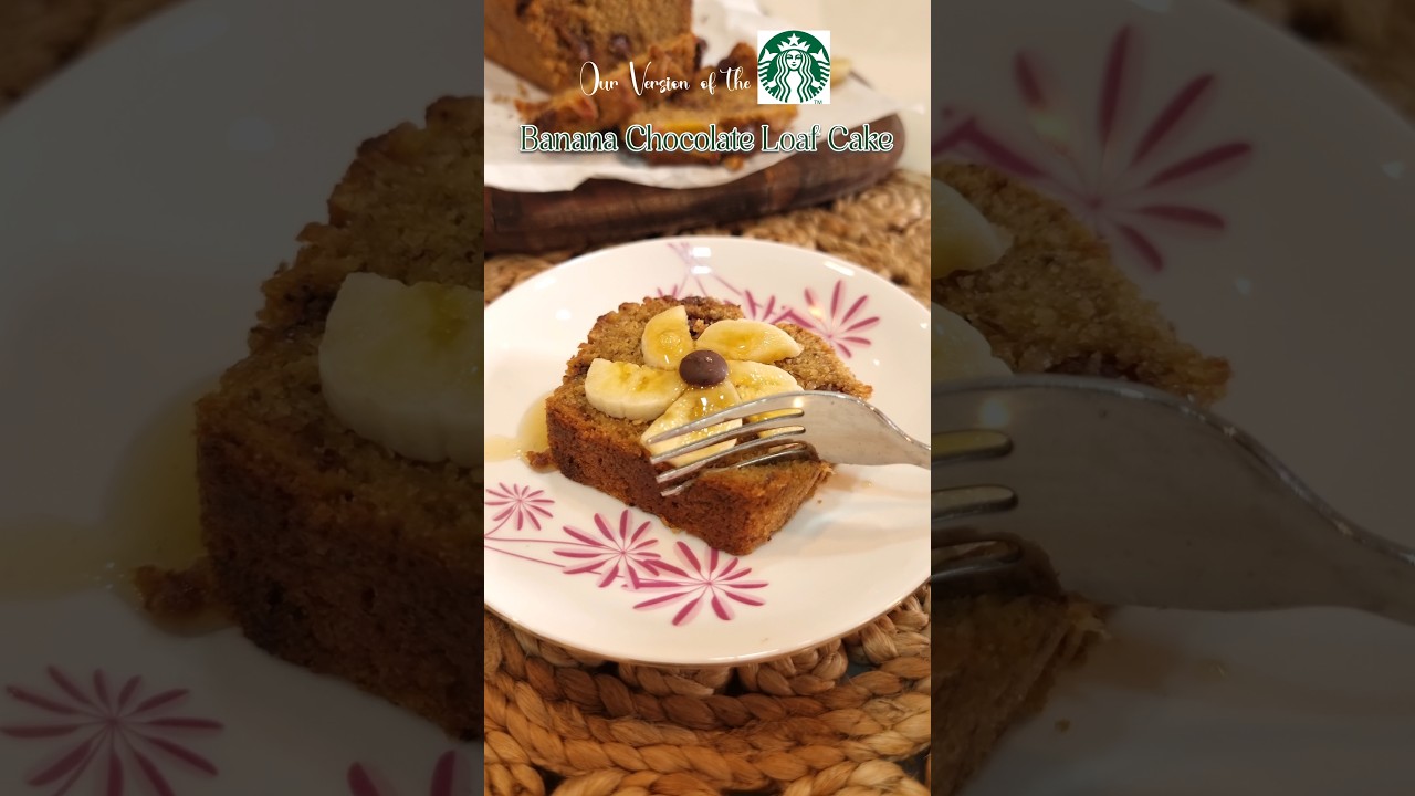 Starbucks Banana Chocolate Loaf Recipe #starbucks #bananabread #chocolatebananacake #recipeshorts Starbucks Banana Chocolate Loaf Recipe #starbucks #bananabread #chocolatebananacake #recipeshorts