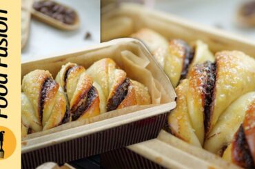 Chocolate Puff Rolls Bread Ramadan Special Recipe by Food Fusion