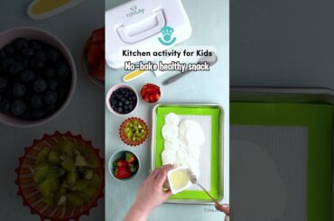 No-bake healthy fruit snack for kids #shorts #yogurt #healthysnacks #healthyrecipes