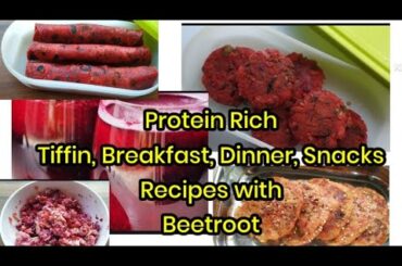 Beetroot salad ,Paratha, cutlet, juice, Recipe| Instant Healthy breakfast/dinner/Tiffin/ Snacks kids