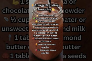 Would You Start Your Day With This Energy Boosting Smoothie?