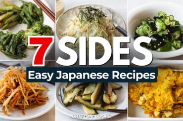 7 Easy and Healthy Japanese Side Dishes | Chef JA Cooks