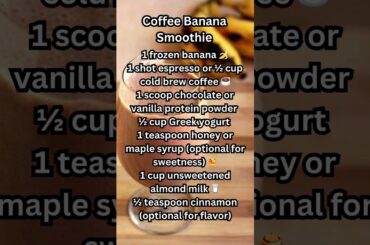 The Best Coffee Banana Smoothie For Your Daily Boost!