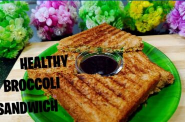 Healthy broccoli sandwich #broccoli #sandwich #recipe