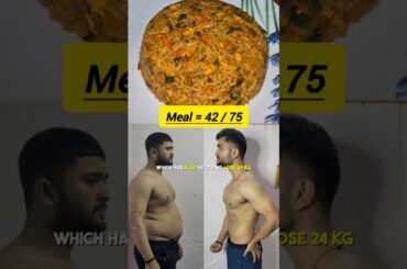 Recipe 42 / 75 High-Protein Vegetarian Rice Bowl helps me to lose 24 kgs | fatfree fitness #mealprep