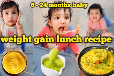 3 Healthy Lunch  Dinner Recipes for 6 - 24 months baby