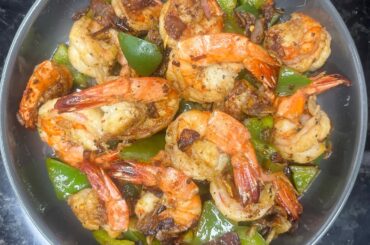 Shrimp Stir Fry You can eat everyday : Low Calorie & Flavorful : Ready in10 min.