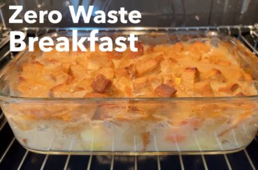 Turn stale bread into a next level breakfast! Easy + healthy + low budget + zero waste