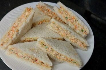 Cold Chicken Sandwich Recipe | Chicken Mayonnaise Sandwich Recipe - Chicken Mayo Sandwich