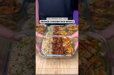 Looking For Delicious High Protein & Low Cal Meals? Try These Orange Chicken Rice Bowls #recipe
