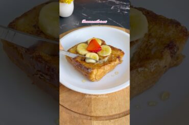 Banana milk toast recipe #shorts #shortsfeed #banana #milktoast #healthy