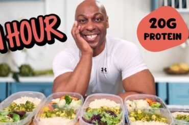 How to Prep High-Protein Meals Under an Hour! (Healthy and Easy)
