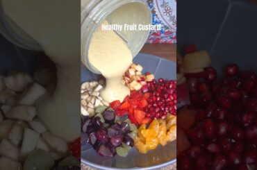 Healthy Fruit Custard with Makhana! No sugar & No custard powder! Recipe in comments. #ramadan #eid