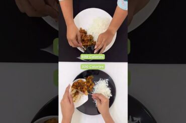 600 vs 300 Calorie Meal Plates | Calorie Deficit / Calorie Surplus | ONP Shorts