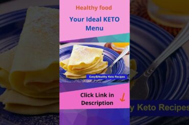 Very Easy and Healthy Keto Recipes for this Year #shorts . Coconut Flour Crepes