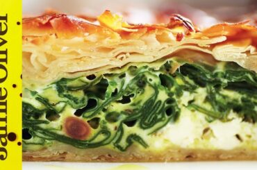 Feta and Spinach Filo Pie | Jamie Oliver