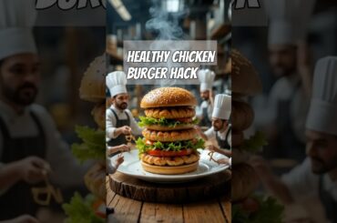 Healthy Chicken Burger Hack  Under 350 Calories.