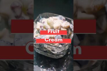 Easy fruit cream recipe | Healthy dessert #shorts #fruitcreamrecipe #dessert