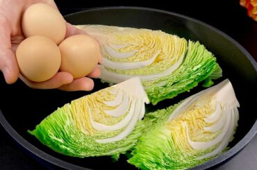 Kohl mit Eiern schmeckt besser als Schnitzel! Einfaches und gesundes Abendessen Rezept!