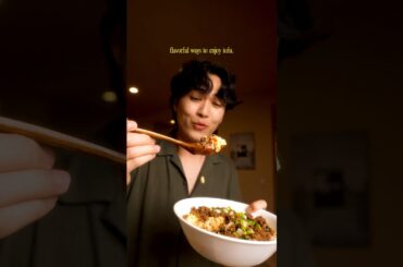 High Protein Mapo Egg Tofu Bowl Recipe #lowcalorie #highprotein #healthyrecipes