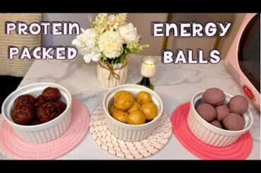 3 Easy Protein Energy Balls | Healthy No-Bake Snack Recipes