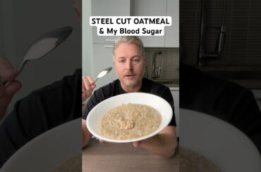 Steel cut oatmeal and my blood sugar. #bloodsugar #insulinresistant1 #glucose #oatmeal