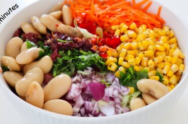 High Fiber Salad | Healthy Lunch Idea