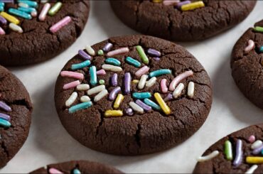 4 Ingredient Chocolate Cookies - Dished #Shorts