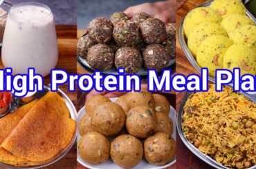 High Protein Meal Plan - Healthy Energy Breakfast, Lunch & Dinner with Snacks, Desserts, Idli & Dosa
